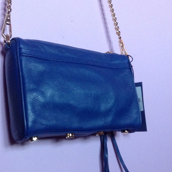 Rebecca Minkoff (Electric Blue) Mini Mac Gold tone - Picture 3 of 5