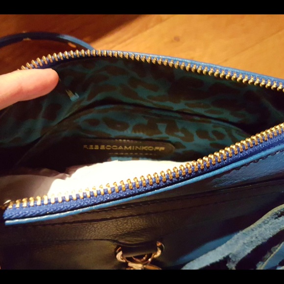 Rebecca Minkoff (Electric Blue) Mini Mac Gold tone - Picture 4 of 5