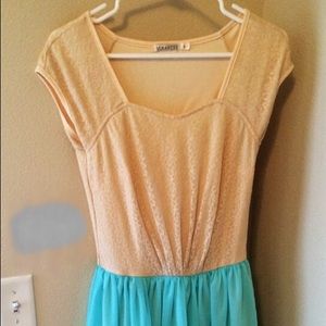 Mikarose Lace Blue Dress