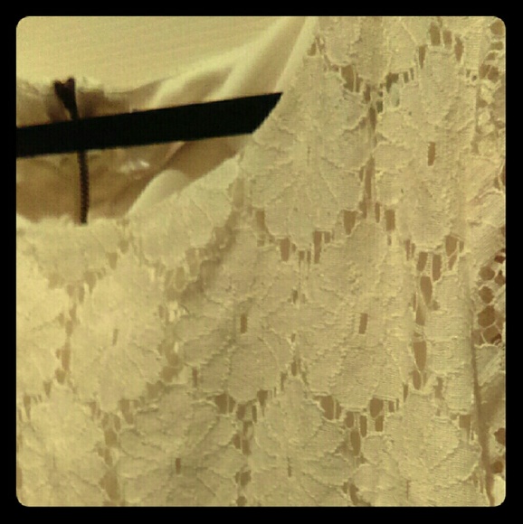 Cream lace dress