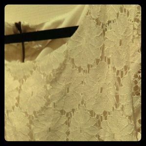 Cream lace dress