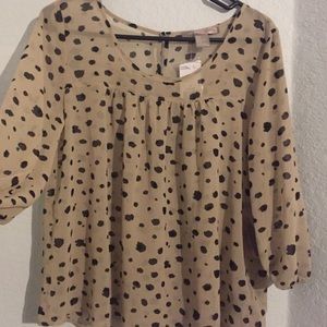 Chiffon 3/4 sleeve shirt