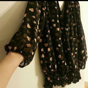 Blouse with hearts for Valentines !