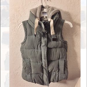 Green winter vest