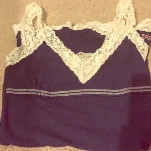 Dark blue lace cami