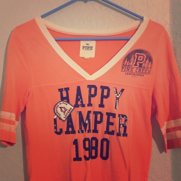 VS Pink varsity style tee