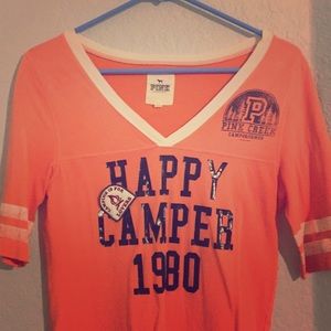 VS Pink varsity style tee