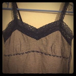 AE Striped lace cami