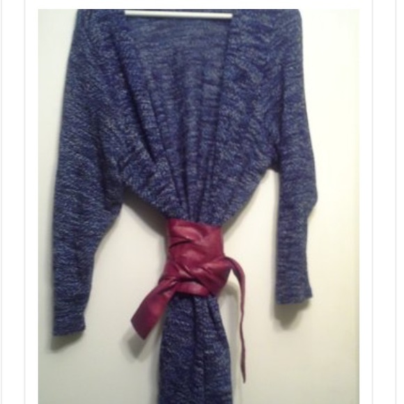 Blue Melange Cardigan - Picture 1 of 4