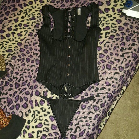 Corset and thong set