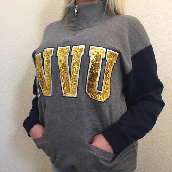 Pink WVU oversized pullover