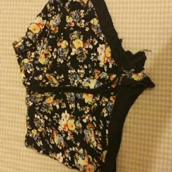 Flower printed shorts
