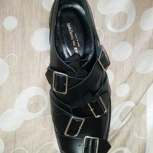 Comme des garcons buckle shoe