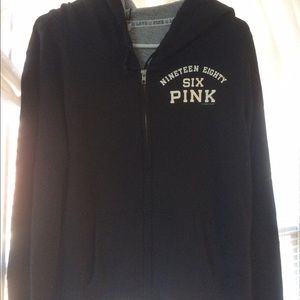 Pink Victoria secret full zip hoodie