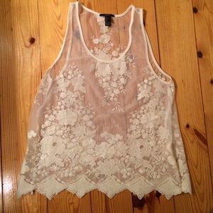 Embroidered tank