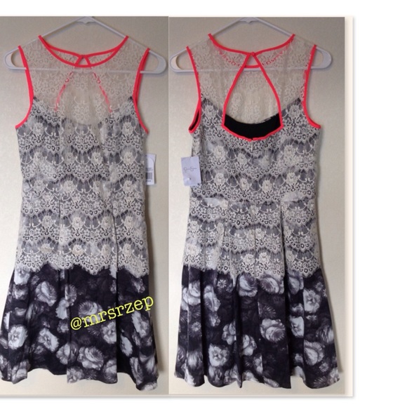 FINAL PRICE lace peplum Jessica Simpson dress