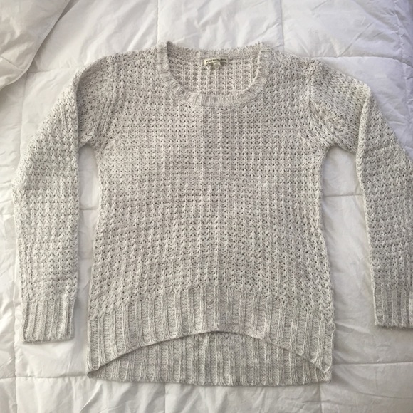 Light Grey Poof Sweater