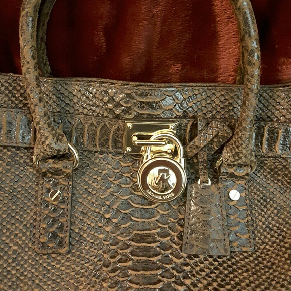 Special edition Michael kors hamilton mocha python - Picture 4 of 4