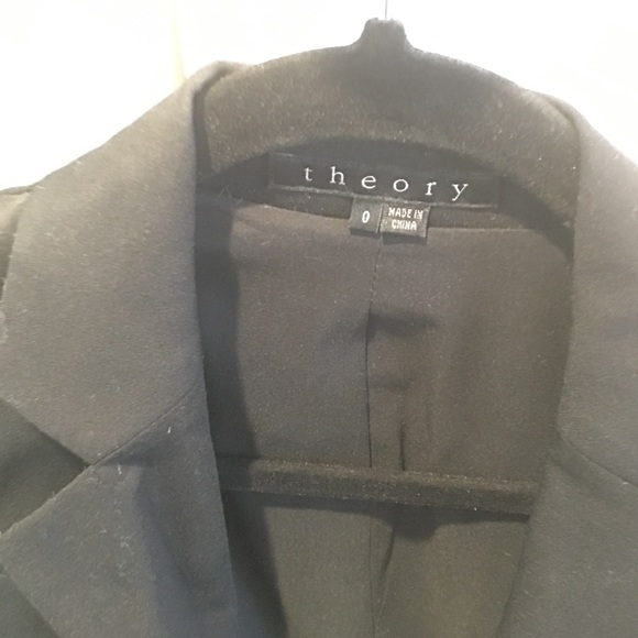 Theory Two-Button Blazer, Black - Picture 3 of 3