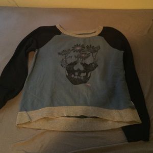 Vans sweatshirt w/ skull