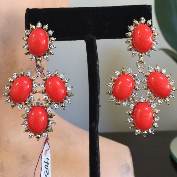 Fun coral earrings