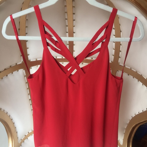 Naked Zebra Red Blouse Tank