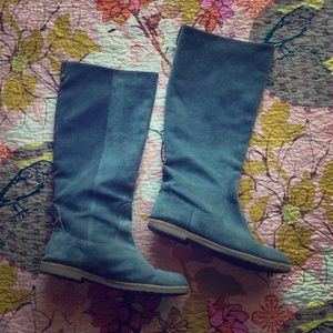 Michael Kors Gray Suede Boots