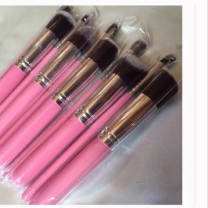 New 10ps pink  makeup brushes set
