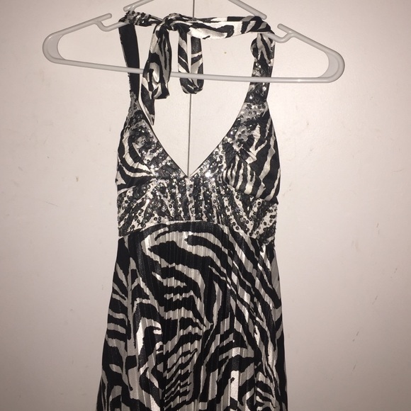 Morgan an Co. Zebra Halter Dress - Picture 1 of 4
