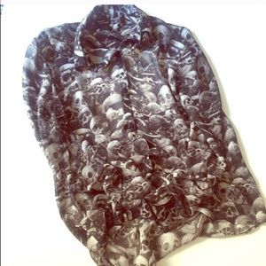 Sheer skull blouse Sheer skull blouse