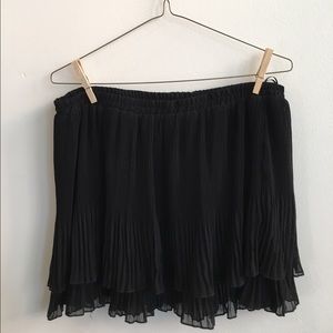 Ecote black tired chiffon skirt