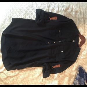 Calvin Klein Black Long Sleeve Blouse Sz S