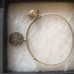 Alex and Ani silver snowflake team USA bracelet