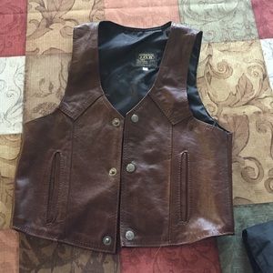 Children's Genuine Leather Vest