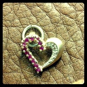 24 k gold heart necklace charm