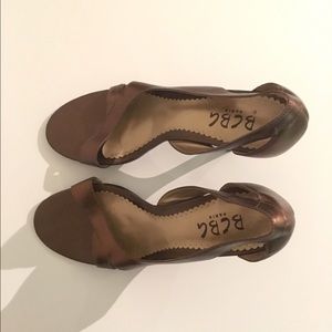 BCBG copper heels