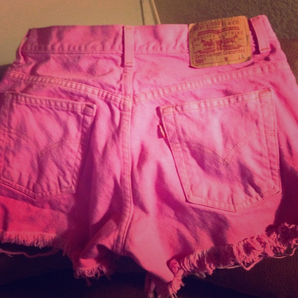 Pink high waisted Levi's