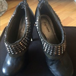 Black, studded bootie. Size 6