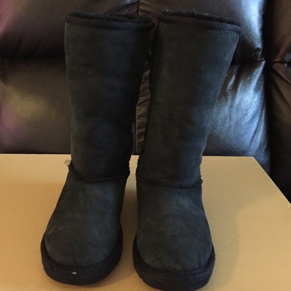 Girls UGG black boots size 12