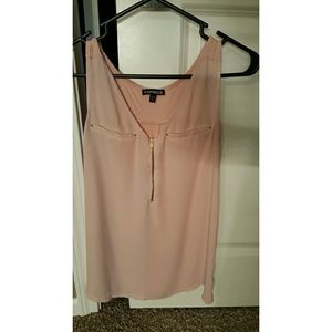 Express zip front tank top - blouse