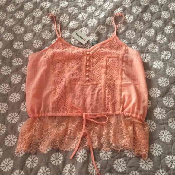 NWT Buckle Lace Tank Large