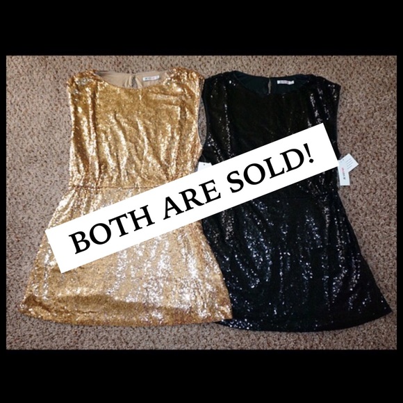 ✨Just Fab Easy Sequin Dress✨