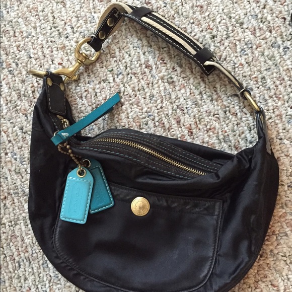 Coach hobo bag purse small black authentic - Picture 1 of 3