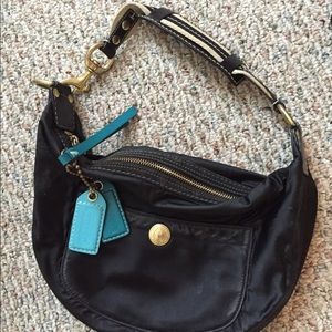 Coach hobo bag purse small black authentic
