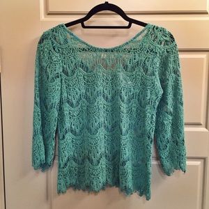 Lace See-Through Top