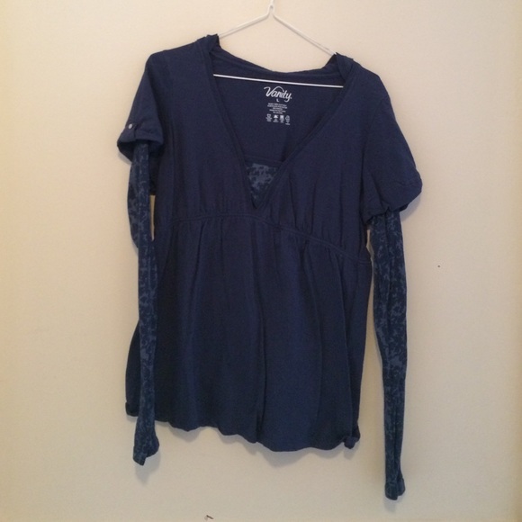Vanity long sleeve hooded shirt.