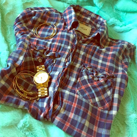 Hollister Long Sleeve Plaid Shirt