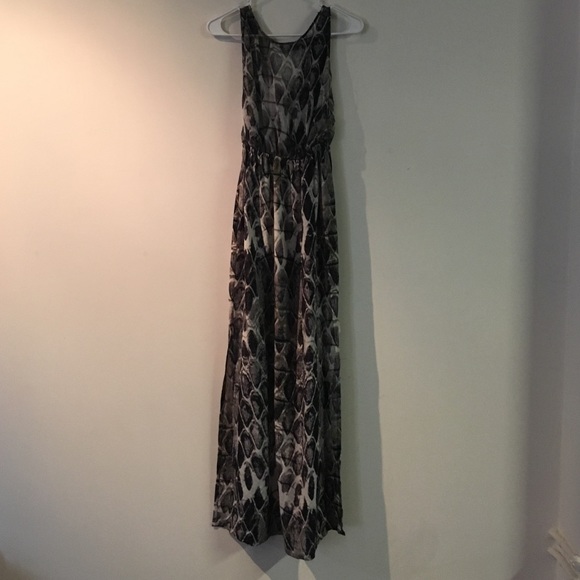 Sexy Snakeskin maxi dress
