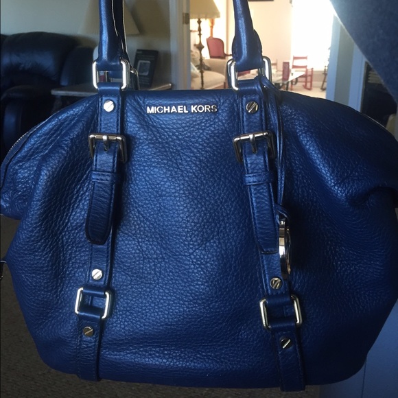 Michael Kors Limited Edition Navy Bedford Satchel