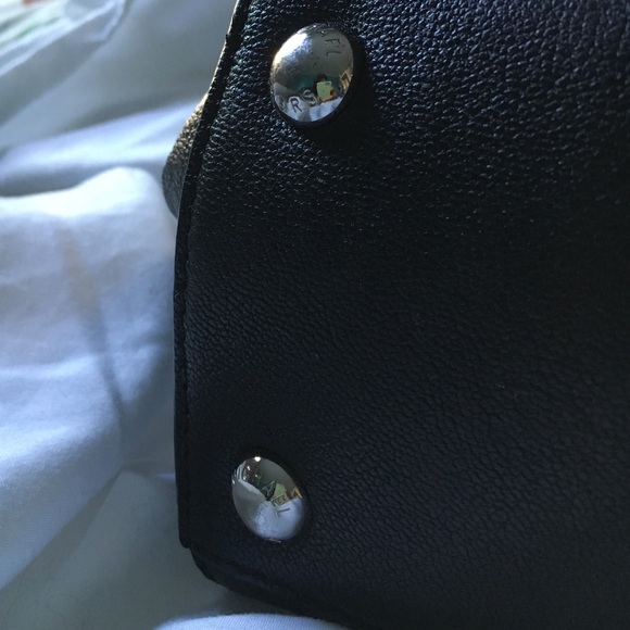 Michael Kors Black Leather Tote Handbag
